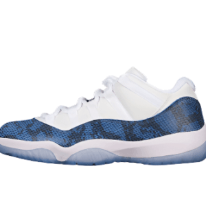 AIR JORDAN 11 RETRO LOW NAVY SNAKESKIN 2019 WHITE/BLACK