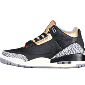 AIR JORDAN 3 RETRO BLACK/FIRE RED/METALLIC GOLD/CEMENT GREY