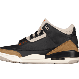 AIR JORDAN 3 RETRO DESERT ELEPHANT BLACK/RUSH ORANGE-FOSSIL STONE