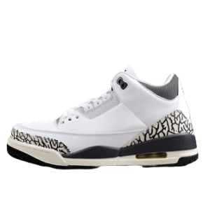 AIR JORDAN 3 RETRO GS WHITE/BLACK/IRON/LIGHT ASH GREY/SAIL/CEMENT GREY