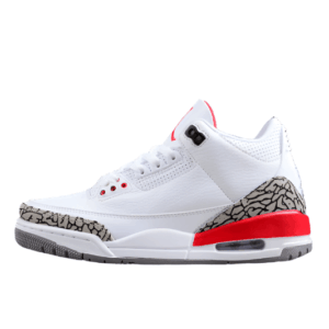 AIR JORDAN 3 RETRO HALL OF FAME WHITE/CEMENT GREY-BLACK-FIRE RED