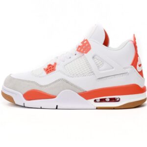 Air Jordan 4 White Orange