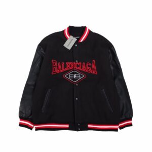 Balenciaga Black Varsity Jacket
