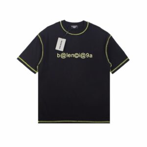 Balenciaga Digital Age Logo T-Shirt - Black