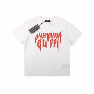 Balenciaga Gothic Logo T-Shirt - White