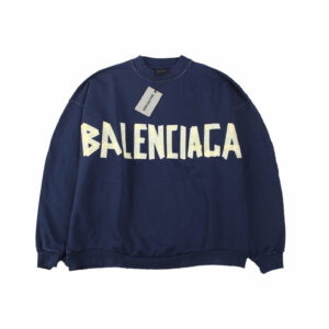 Balenciaga Navy Blue Crewneck