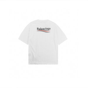Balenciaga Wave Logo T-Shirt (White)