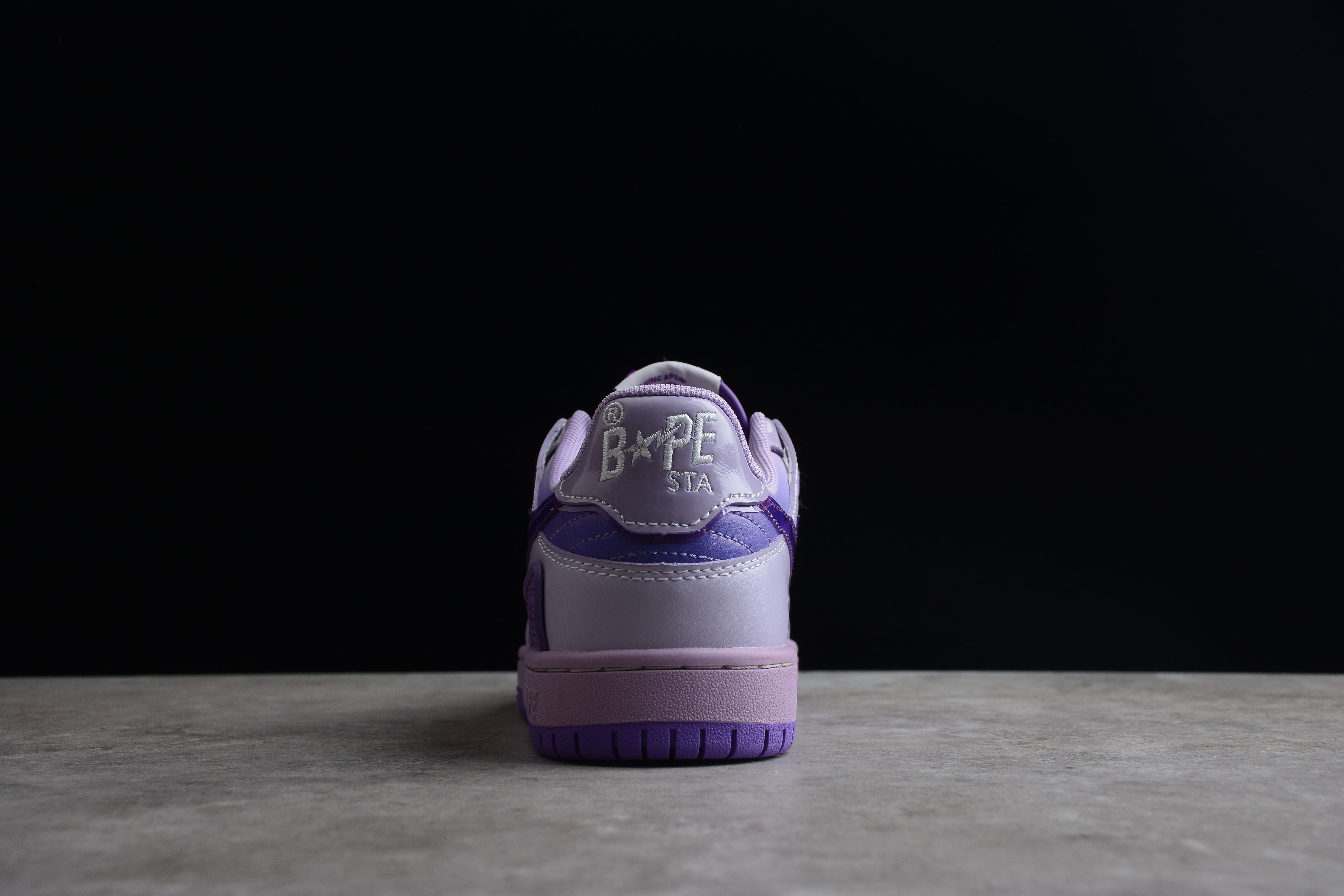 BAPE STA Low-Top Purple Gradient Sneakers - Image 4