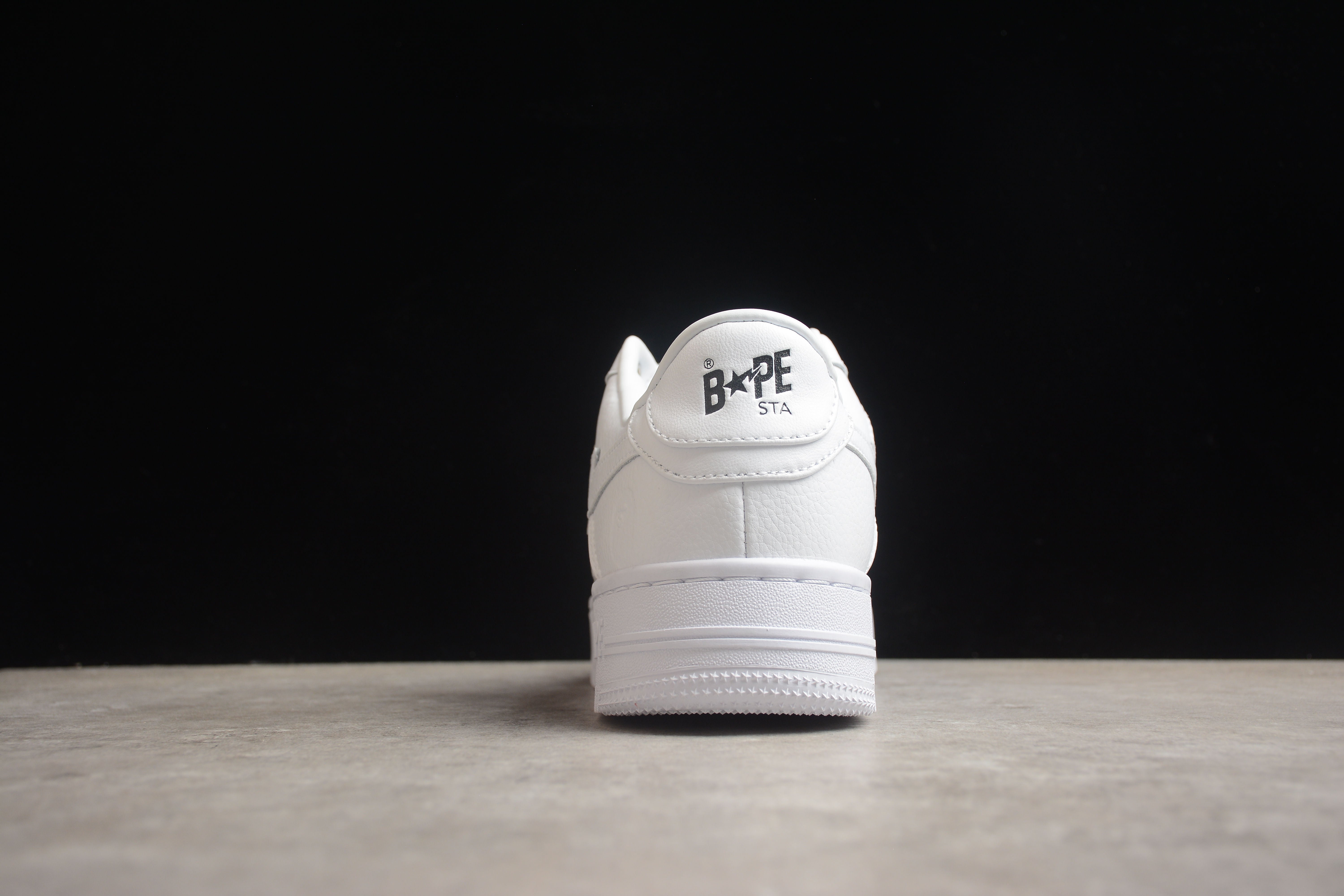 BAPE STA Low-Top Sneakers in All-White - Image 4