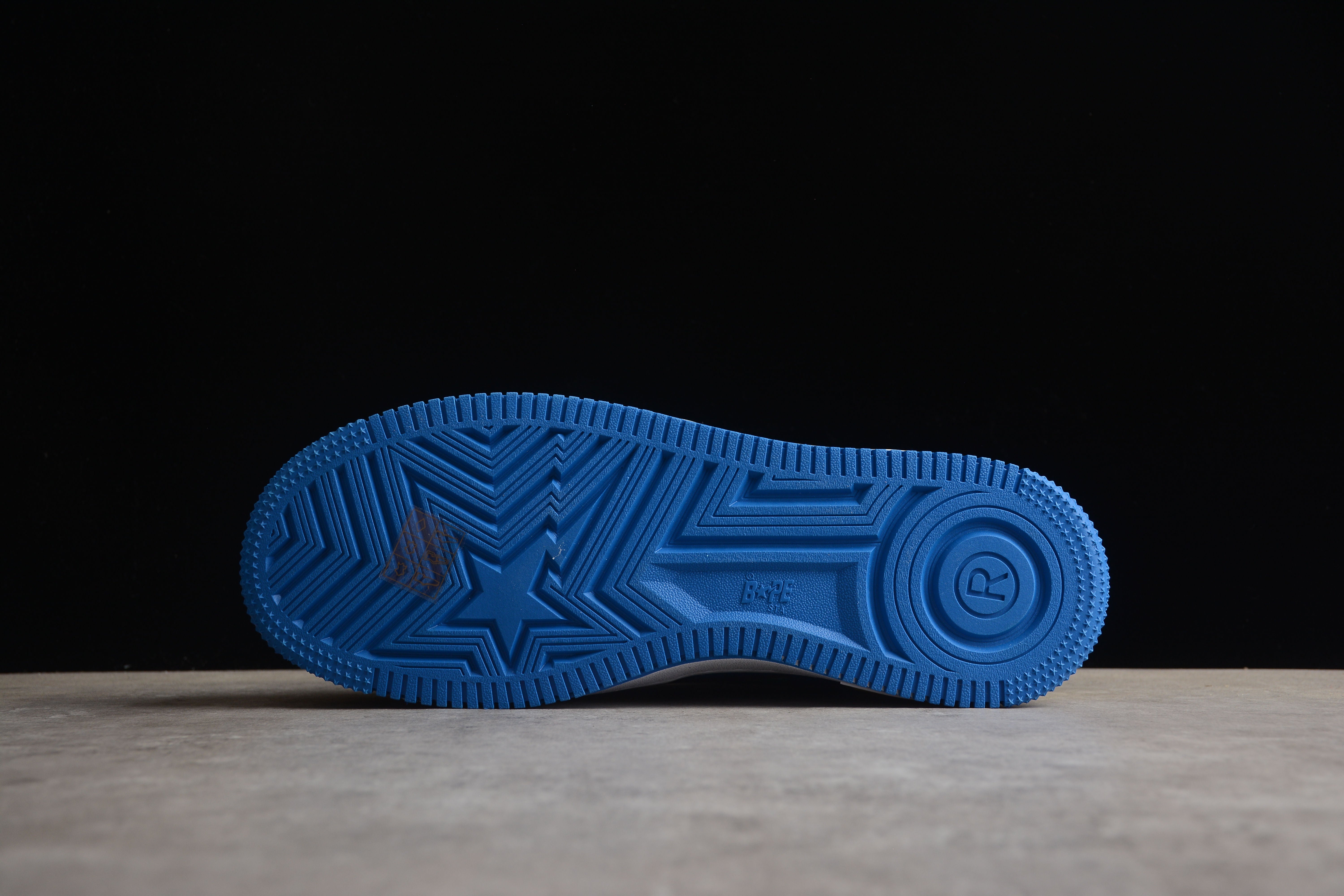 BAPE STA Low-Top Sneakers in Green, Blue, and Yellow - Image 4