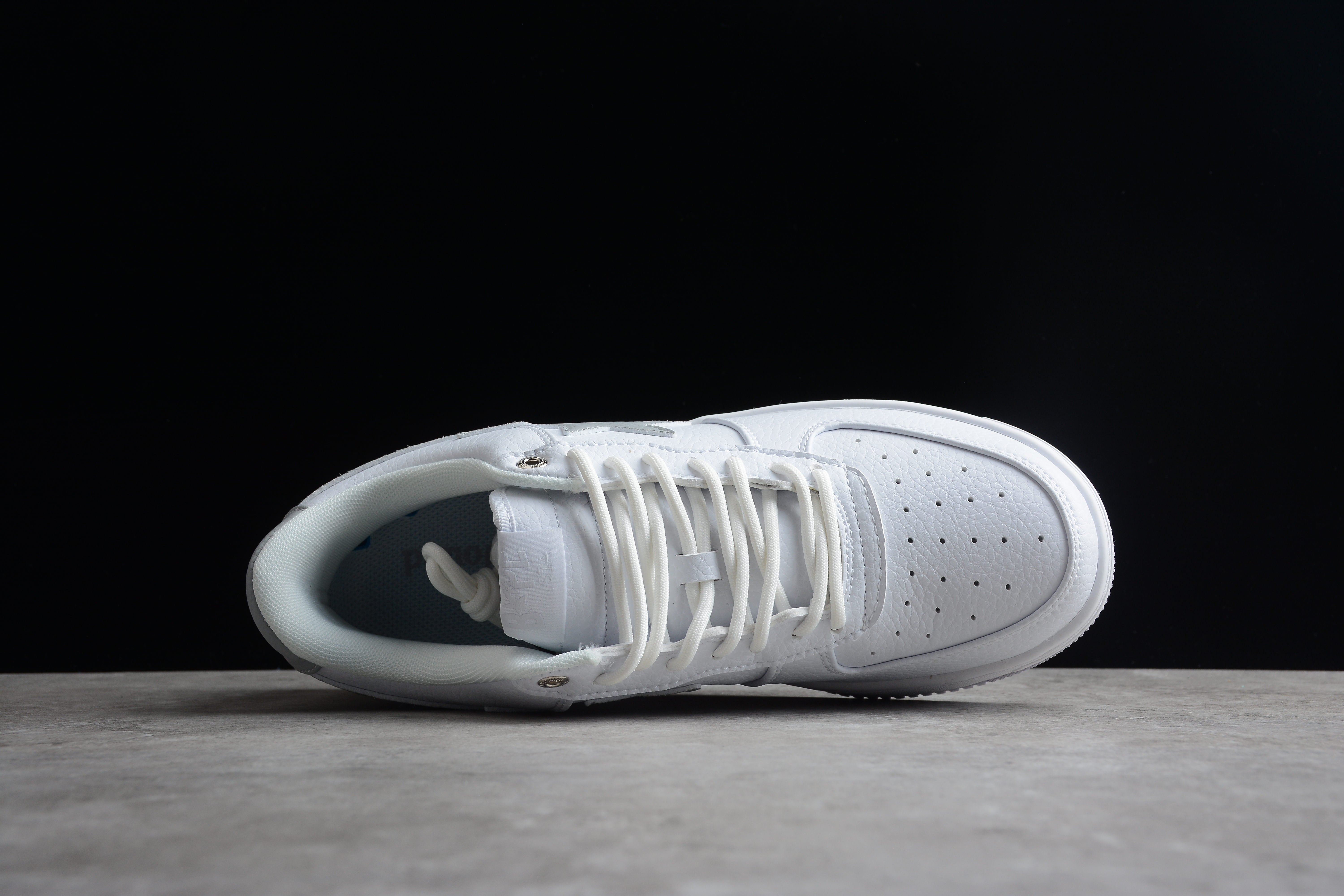 BAPE STA Low-Top Sneakers in White and Gray - Image 6