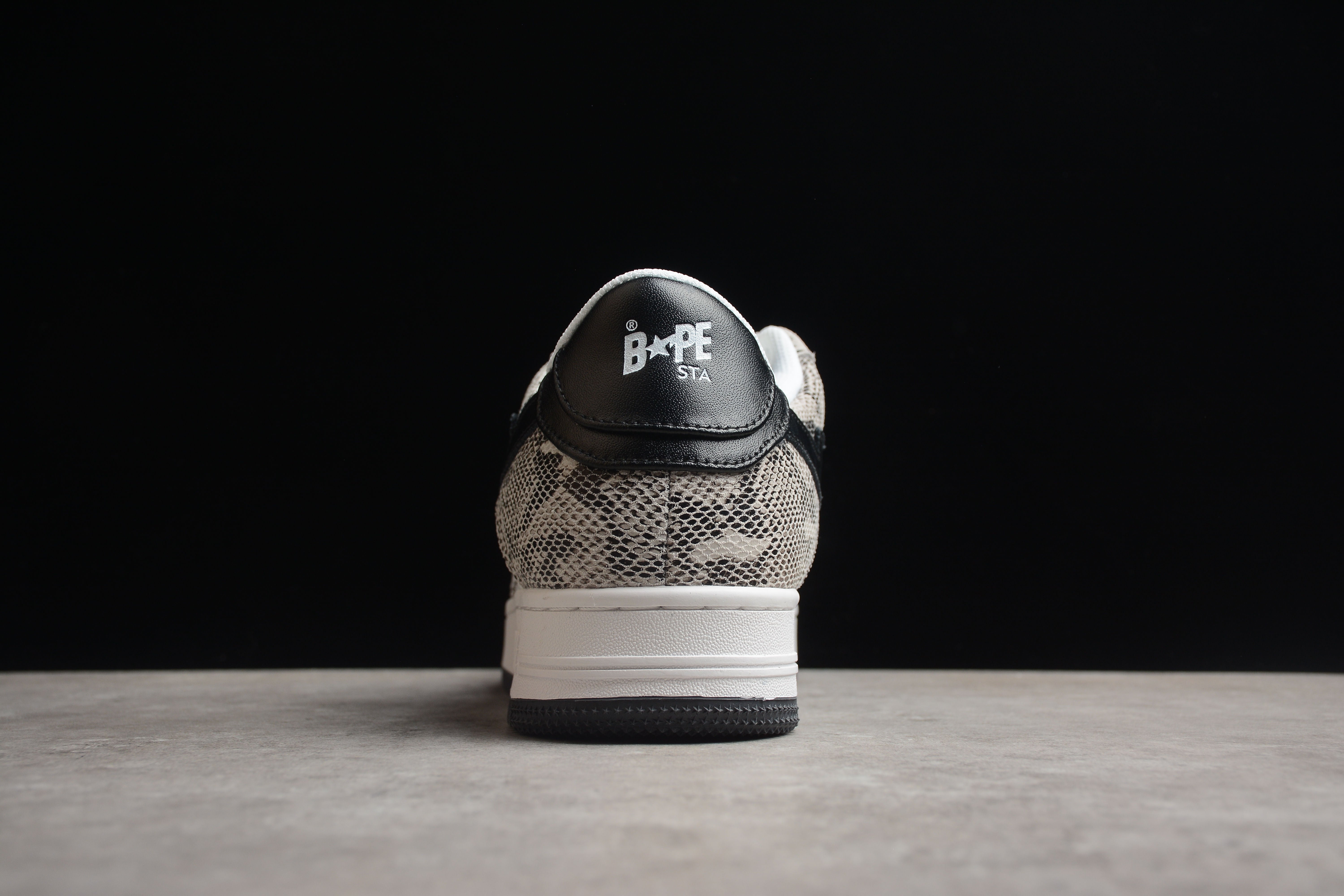 BAPE STA Low-Top Sneakers with Snakeskin Pattern - Image 4