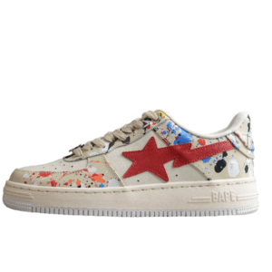 BAPE STA Splatter Low-Top Sneakers