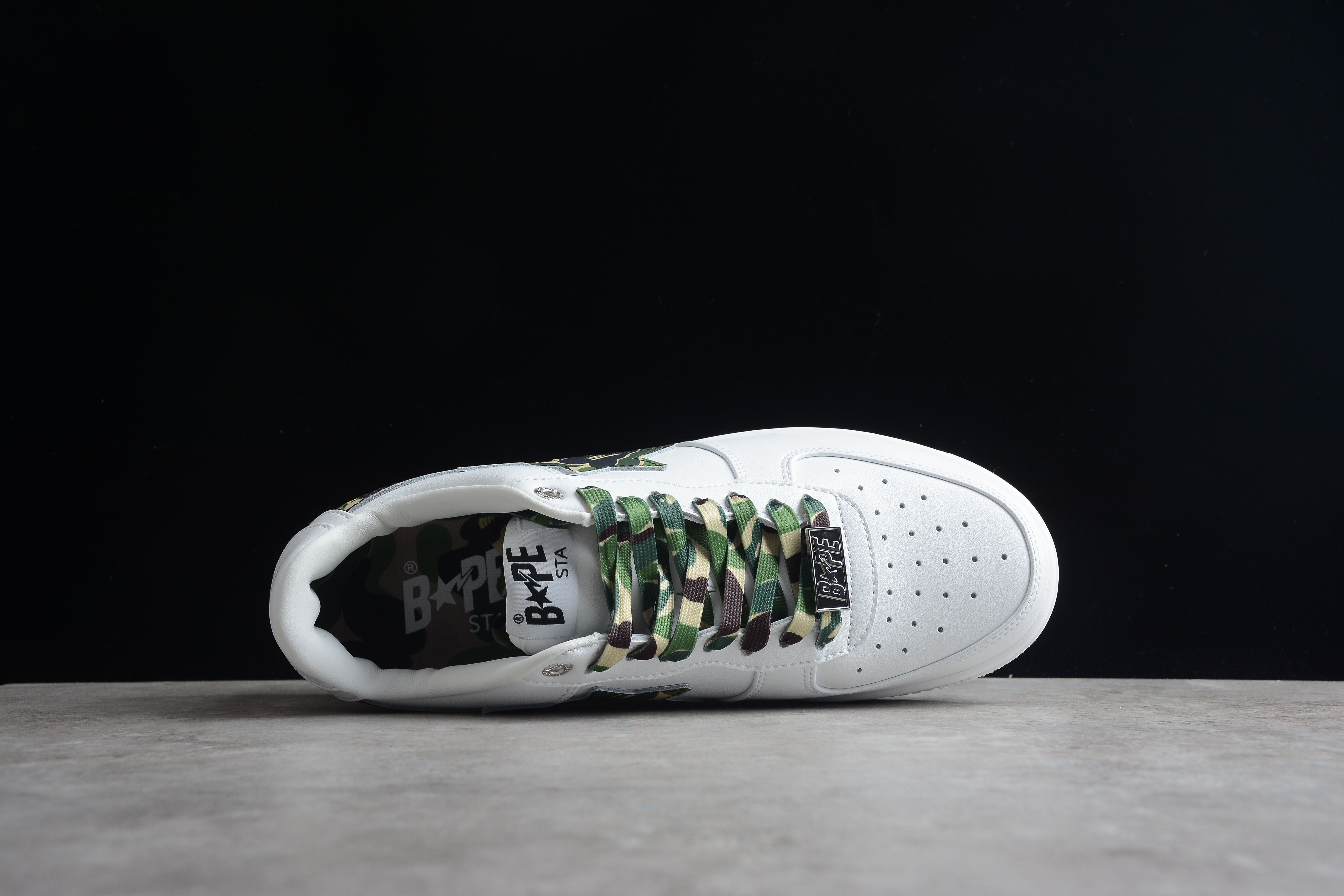 BAPE STA White Camo Edition Sneakers - Image 6