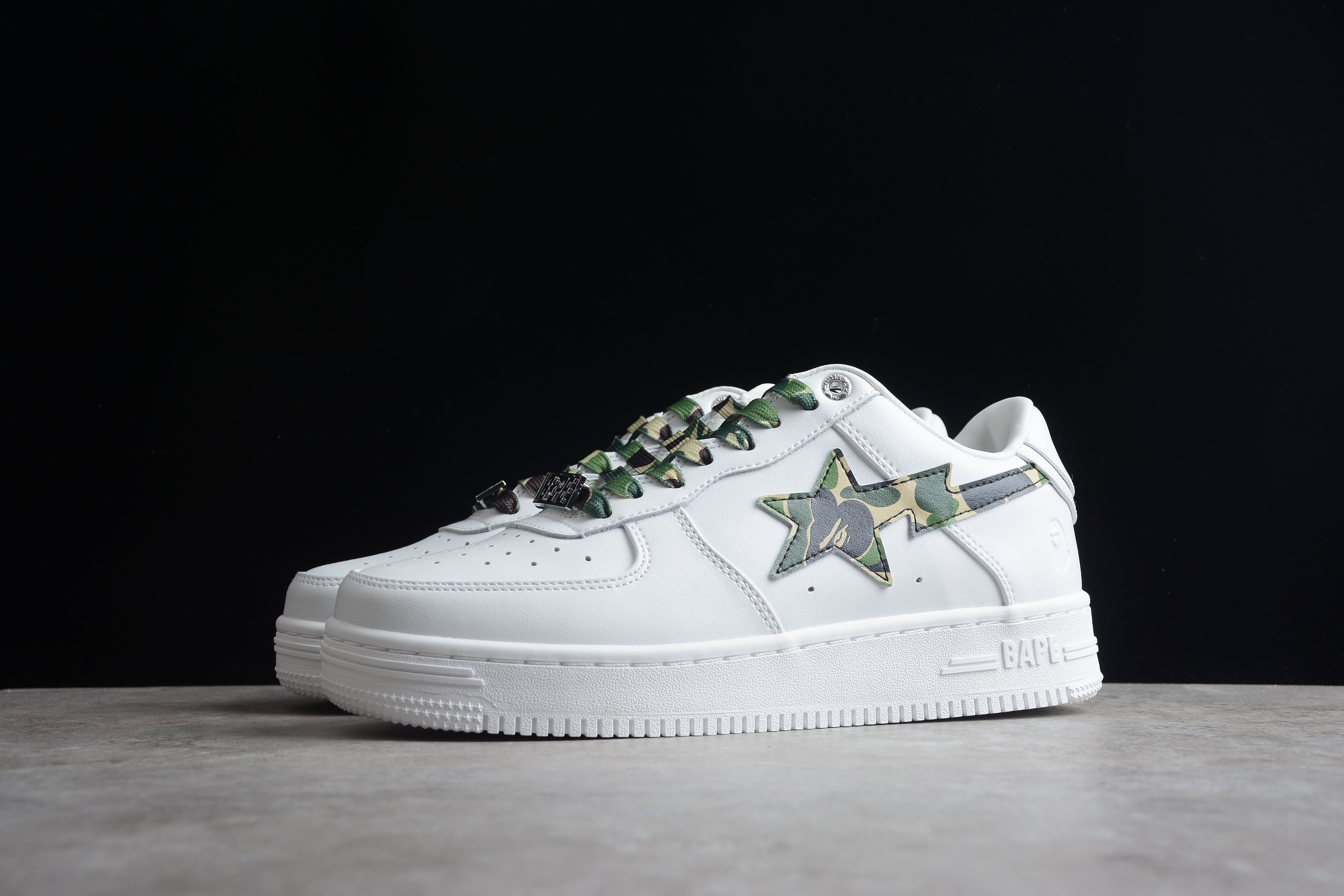 BAPE STA White Camo Edition Sneakers - Image 8