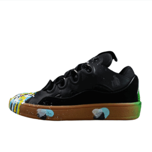 Black Multicolor Low Top Sneakers