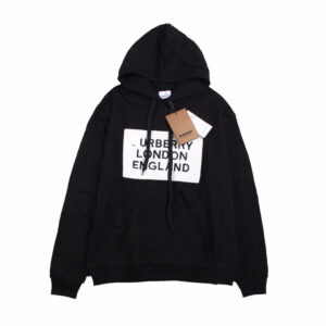 Burberry Black Hoodie with Logo