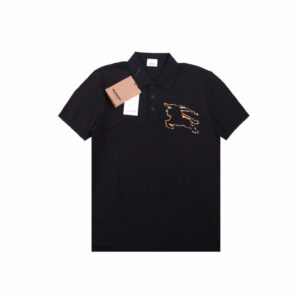 Burberry Embroidered Knight Polo - Black