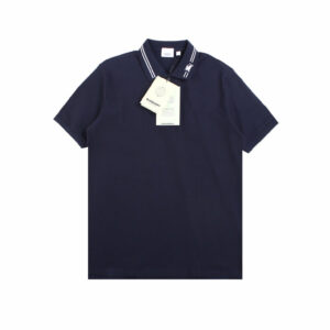 Burberry Polo Shirt with Striped Collar