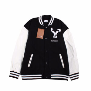 Burberry Varsity Jacket - Black and White