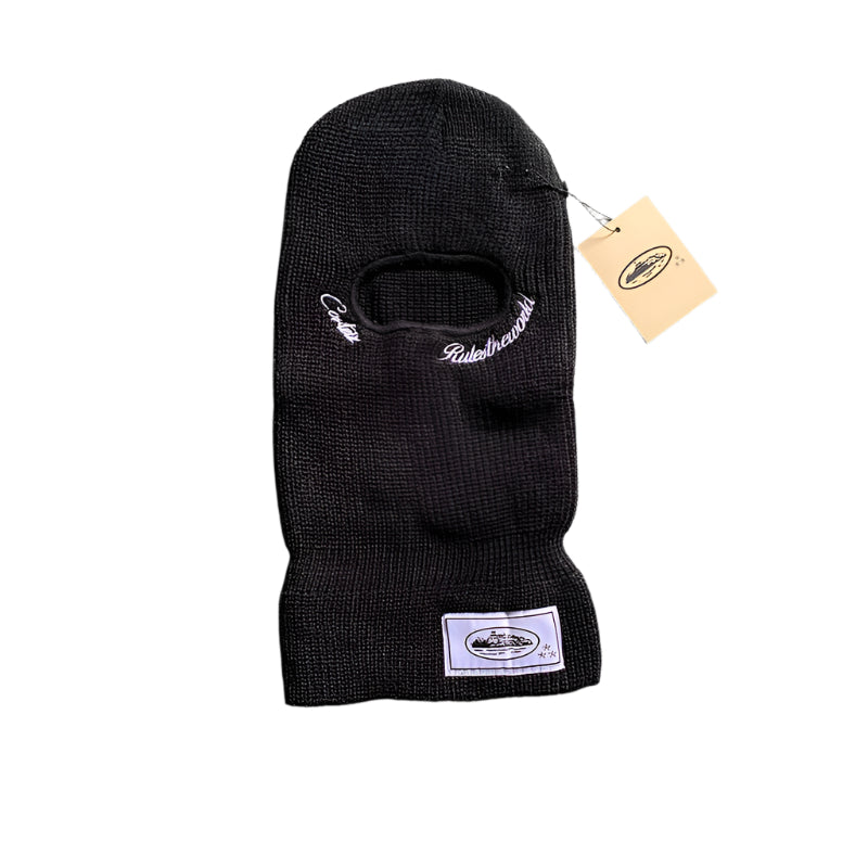 CORTEIZ KNIT BALACLAVA BLACK WHITE