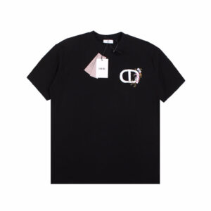 Dior T-Shirt with Floral CD Logo