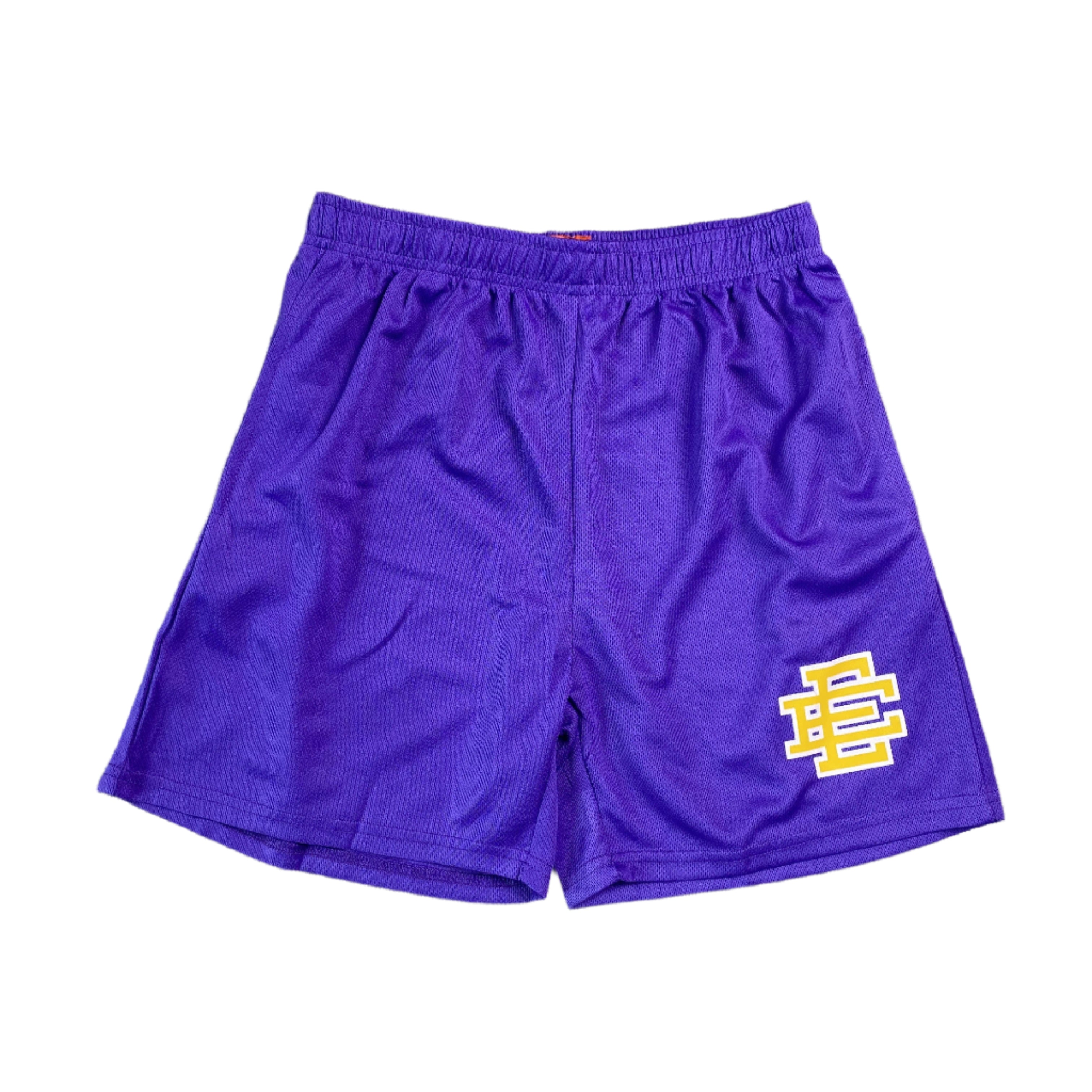 ERIC EMANUEL EE BASIC SHORTS PURPLE/YELLOW