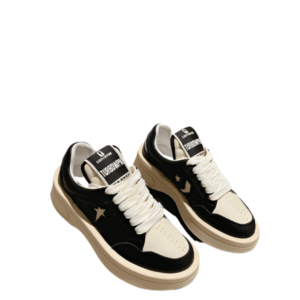 Golden Goose Cream and Black Star Sneakers