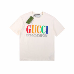 Gucci Cities Block Letter T-Shirt - White