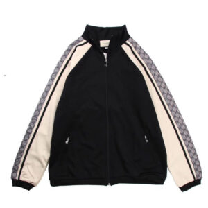 Gucci GG Supreme Stripe Track Jacket - Black