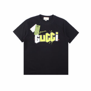 Gucci Lightning Bolt Logo T-Shirt in Black