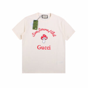 Gucci Mushroom Graphic T-Shirt (Cream)