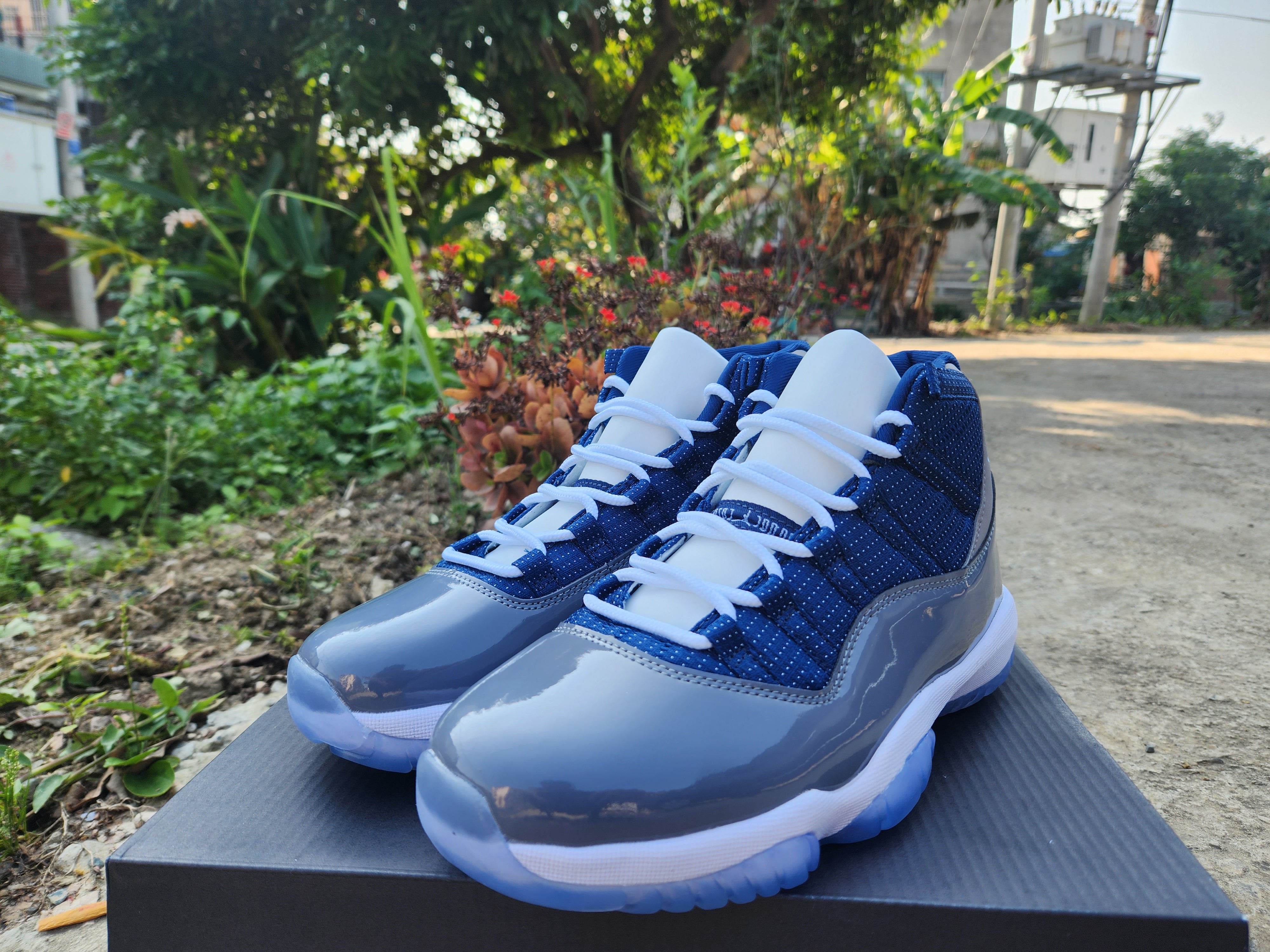 JORDAN 11 "Deep Blue Grey" - Image 4