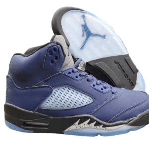 Jordan 5 blue and black