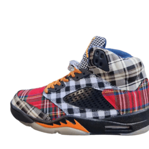 Jordan 5 bold plaid multi-colorway