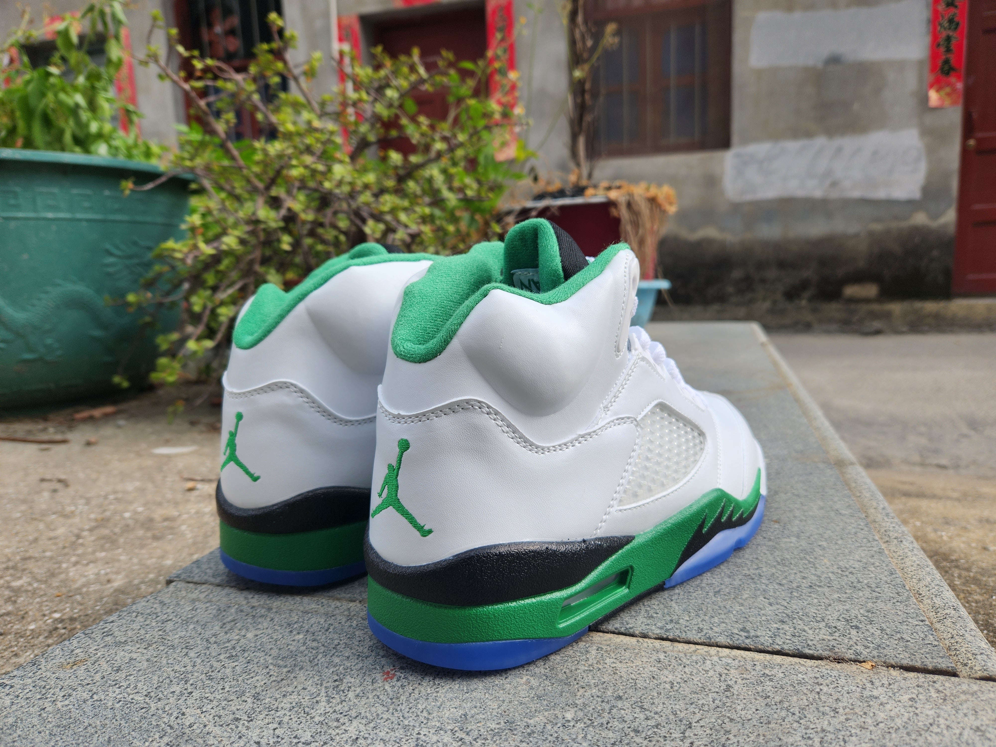 Jordan 5 white, green and black - Image 4