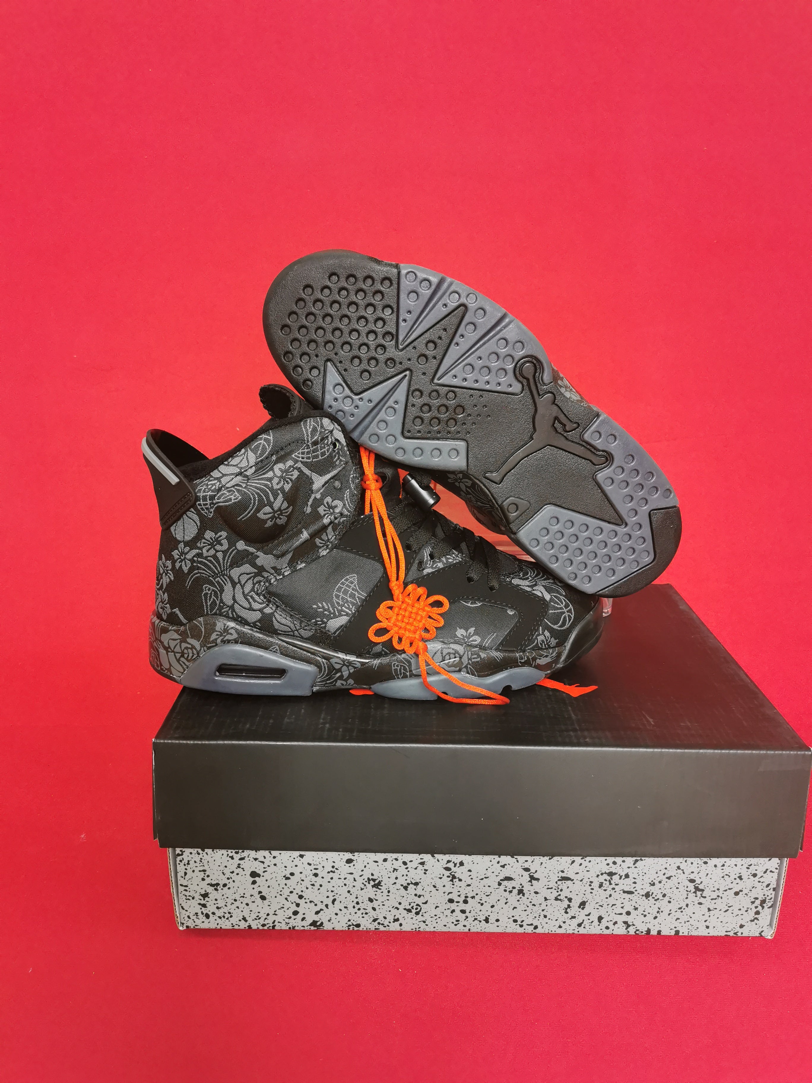 Jordan 6 Black and Orange - Image 2