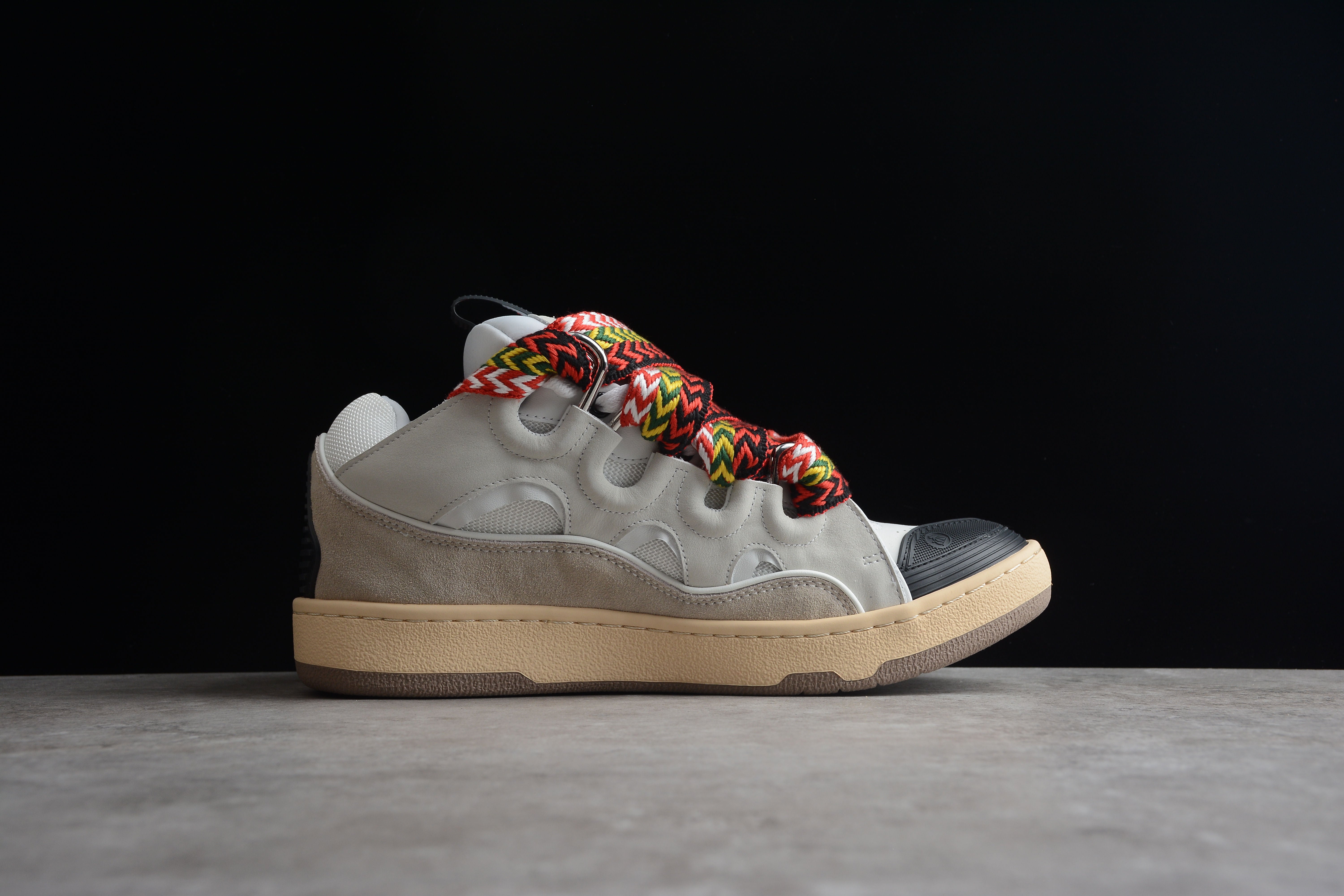 Lanvin Colorful Lace Sneakers - Image 6