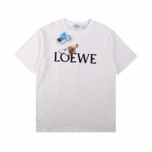 Loewe T-Shirt with Logo and Graphic Design