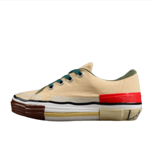 Multi-Color Canvas Low Top Sneakers