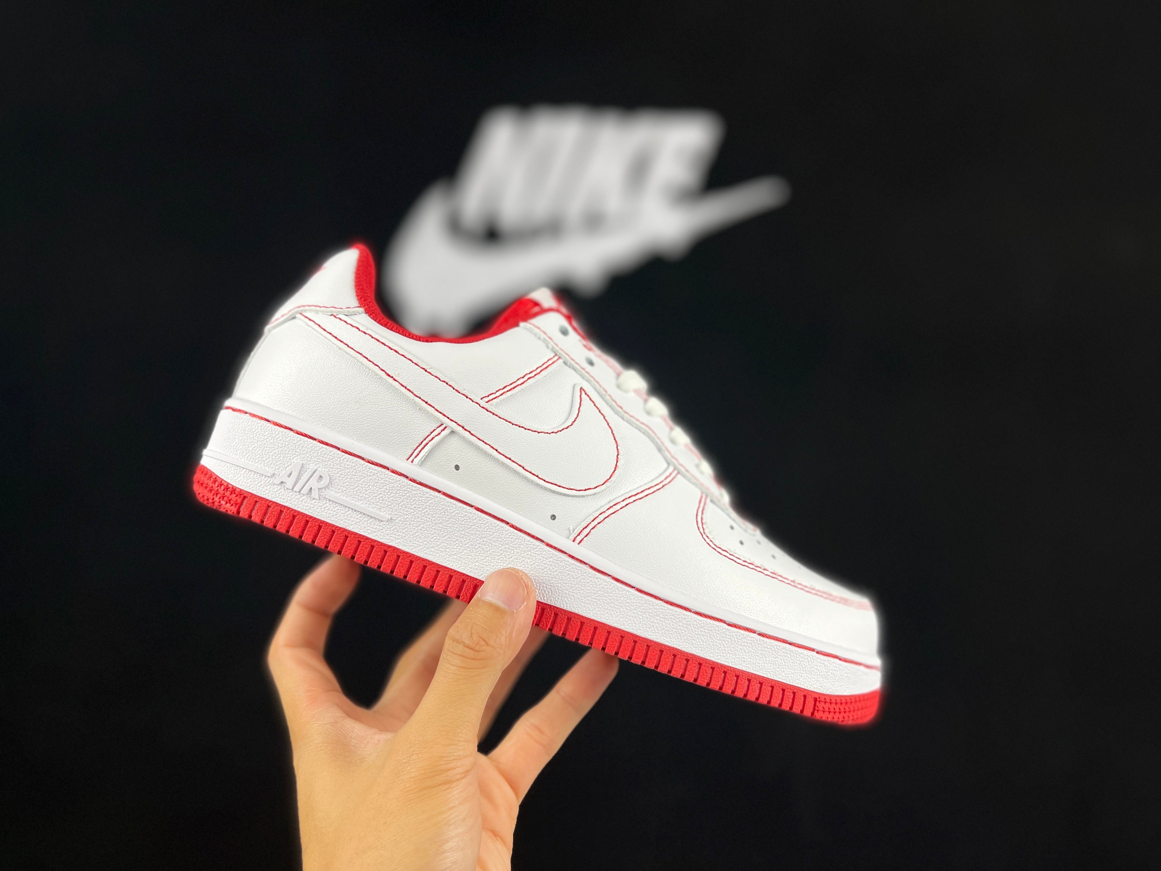NIKE AIR FORCE 1 '07 "Red" - Image 2