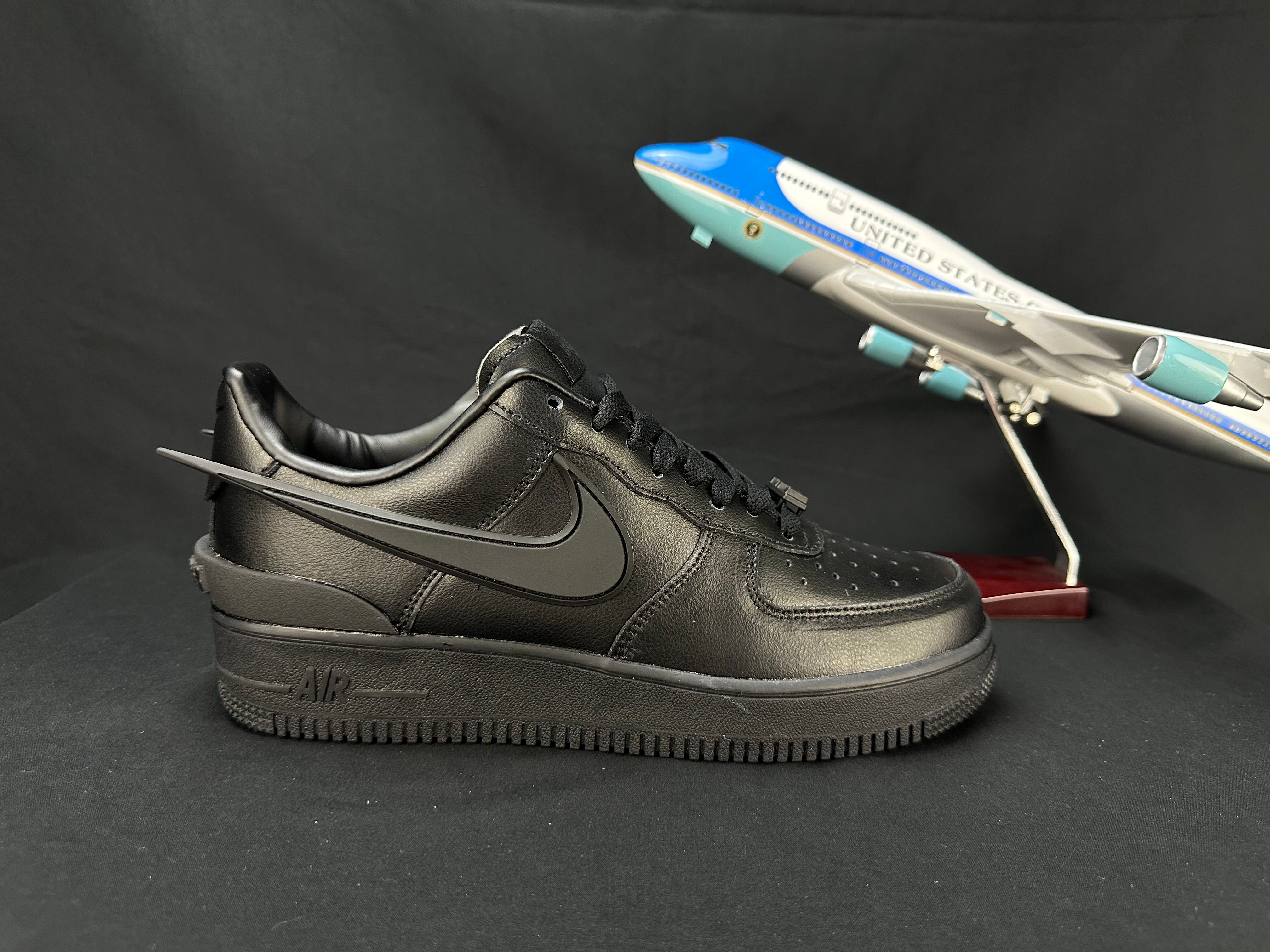 NIKE AIR FORCE 1 "Big Swoosh All-Black" - Image 2