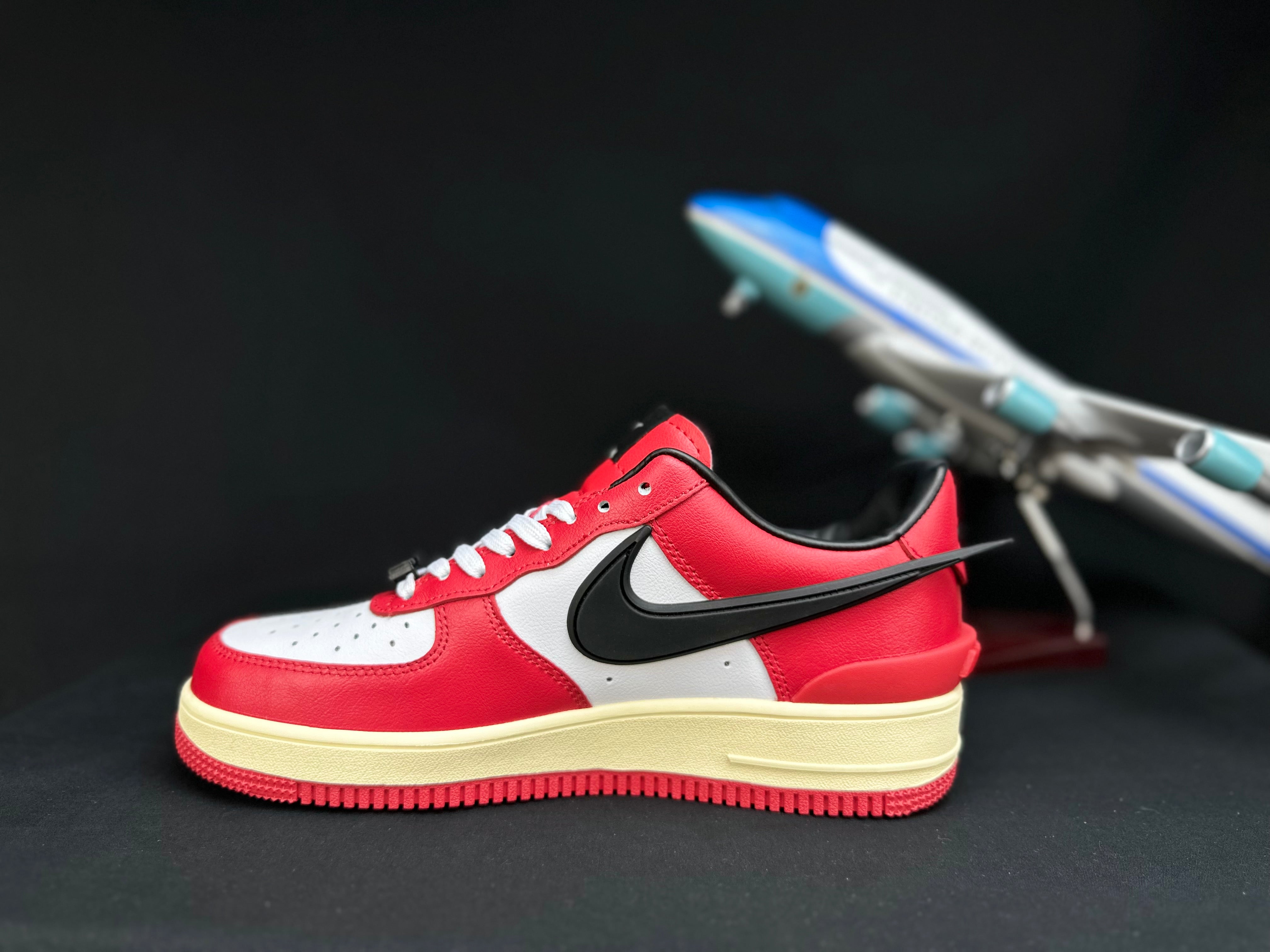 NIKE AIR FORCE 1 "Big Swoosh Red" - Image 3