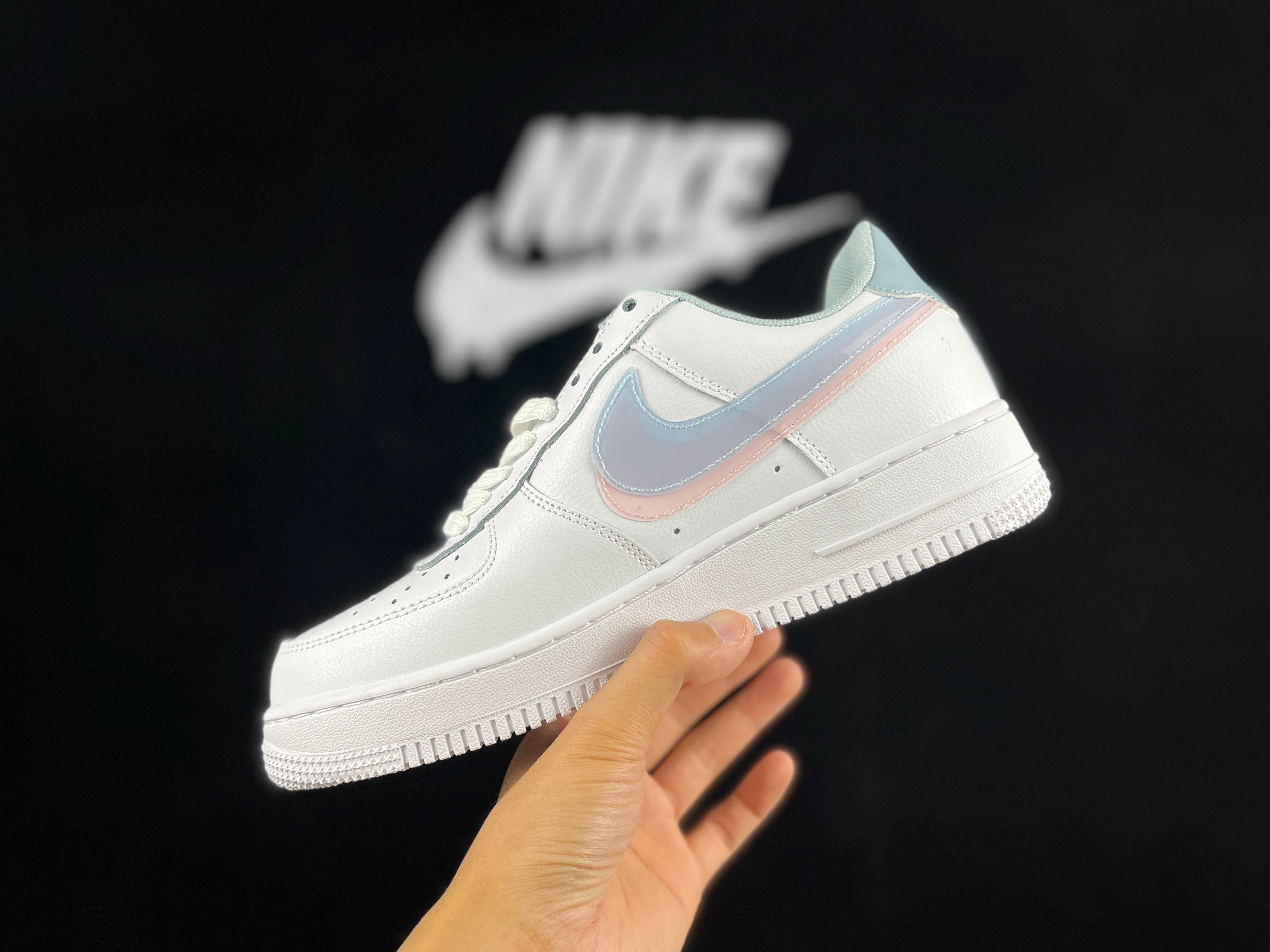 NIKE AIR FORCE 1 "Double Swoosh Peach Pink" - Image 3