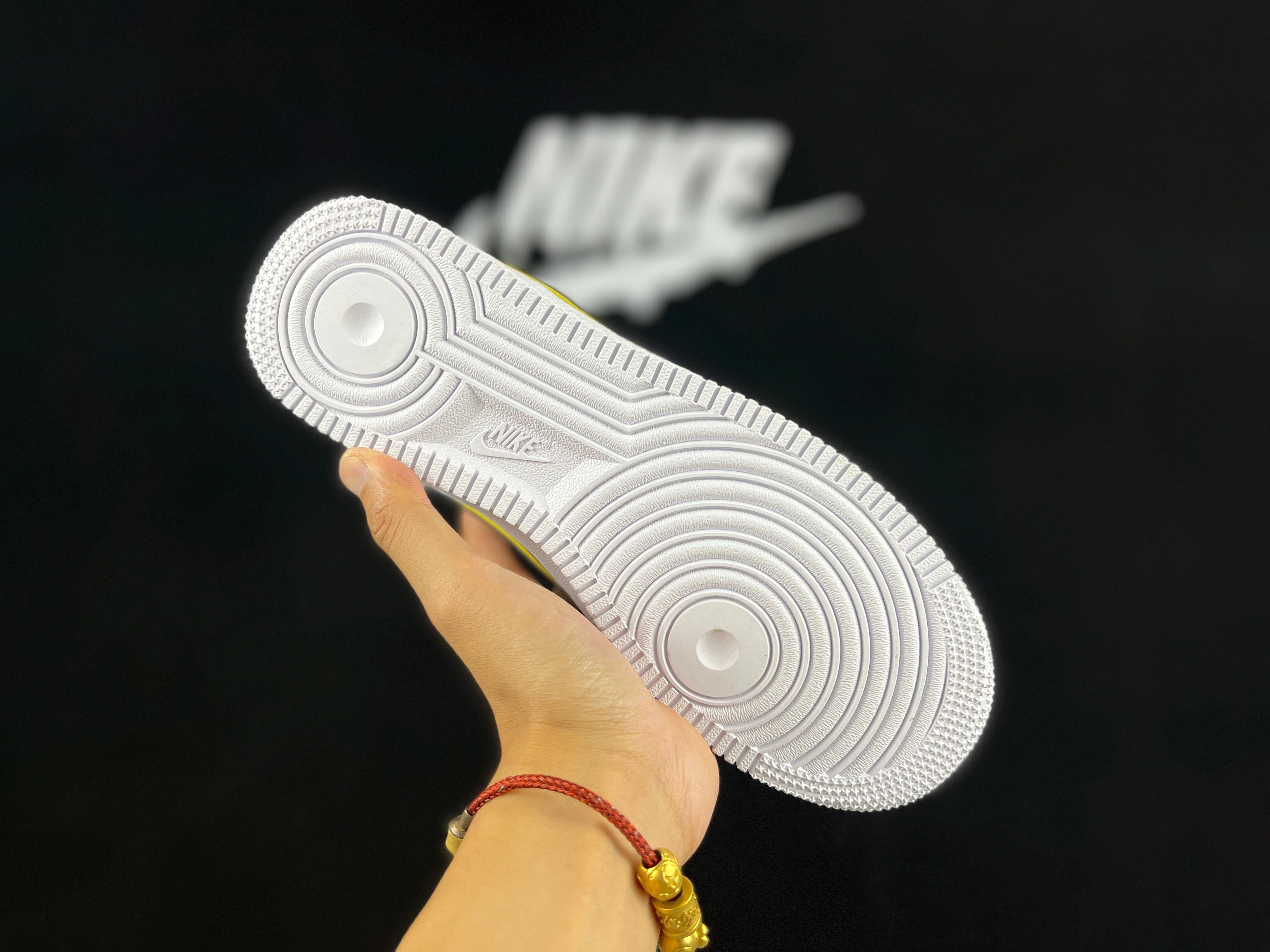 NIKE AIR FORCE 1 "Double Swoosh White/Black/Gold" - Image 5