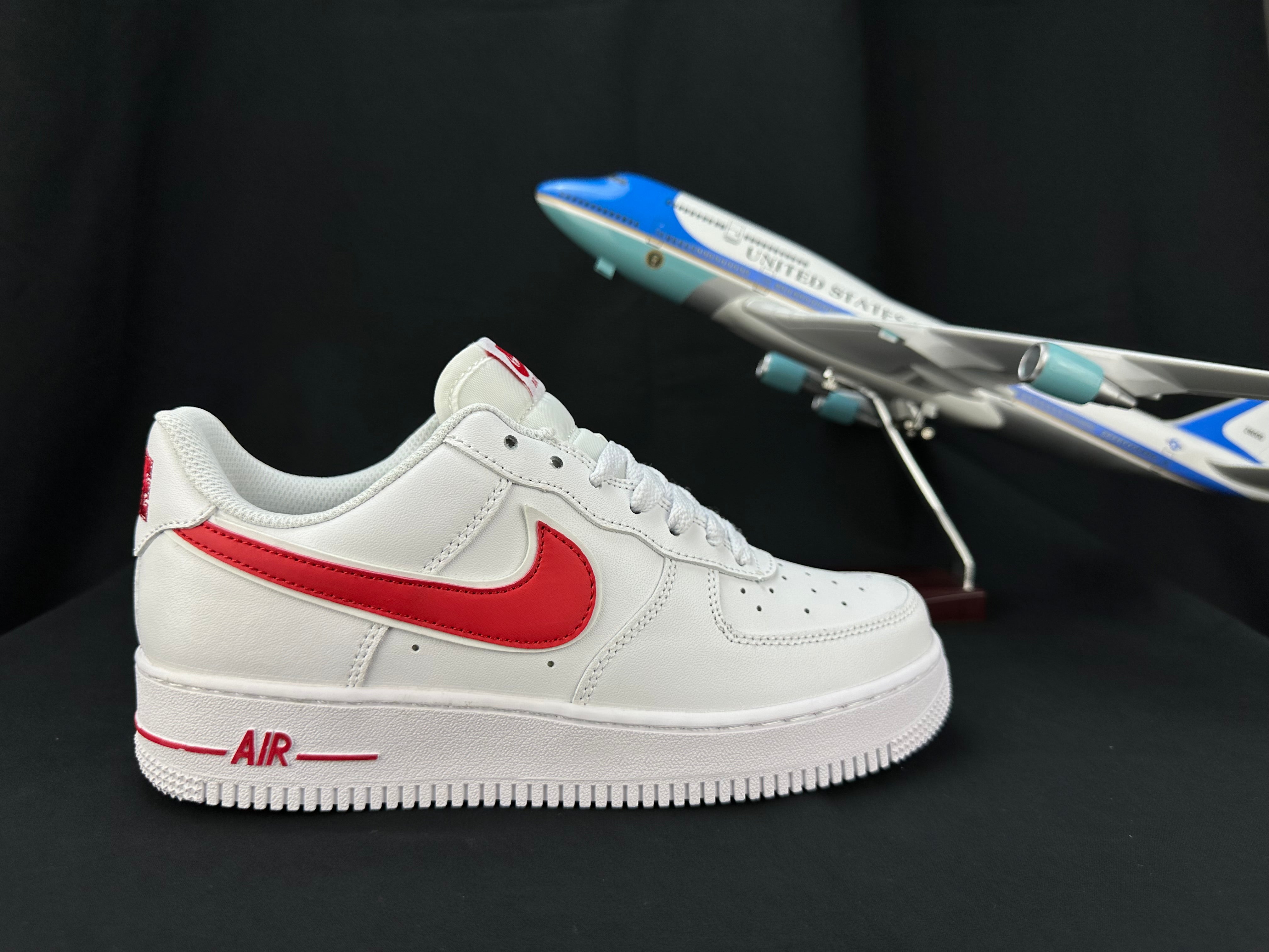 NIKE AIR FORCE 1 "Double Swoosh White/Red" - Image 2