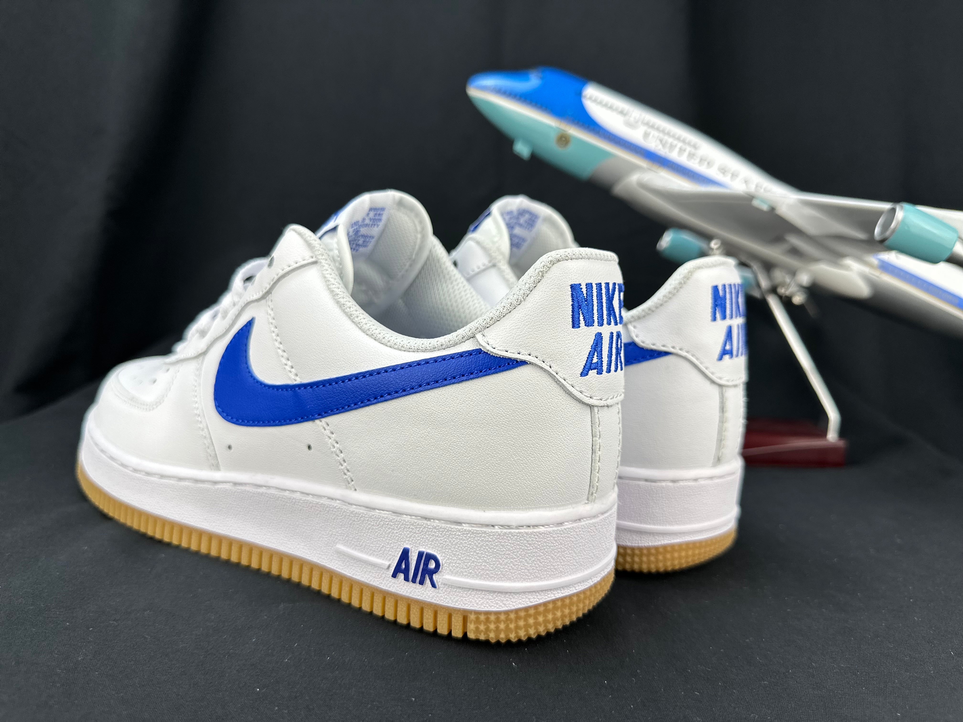 NIKE AIR FORCE 1 "Gum Sole White/Blue" - Image 4