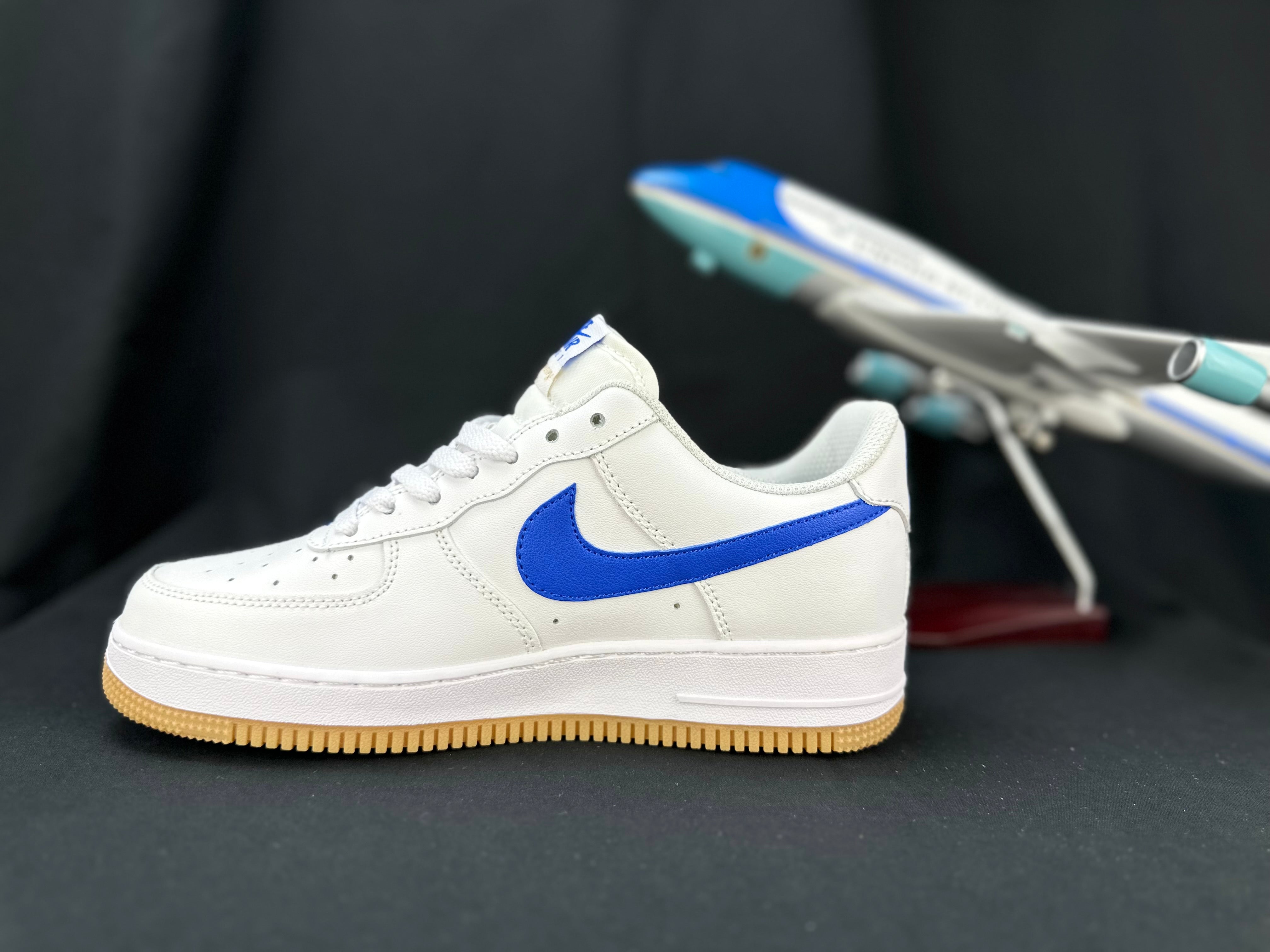 NIKE AIR FORCE 1 "Gum Sole White/Blue" - Image 3