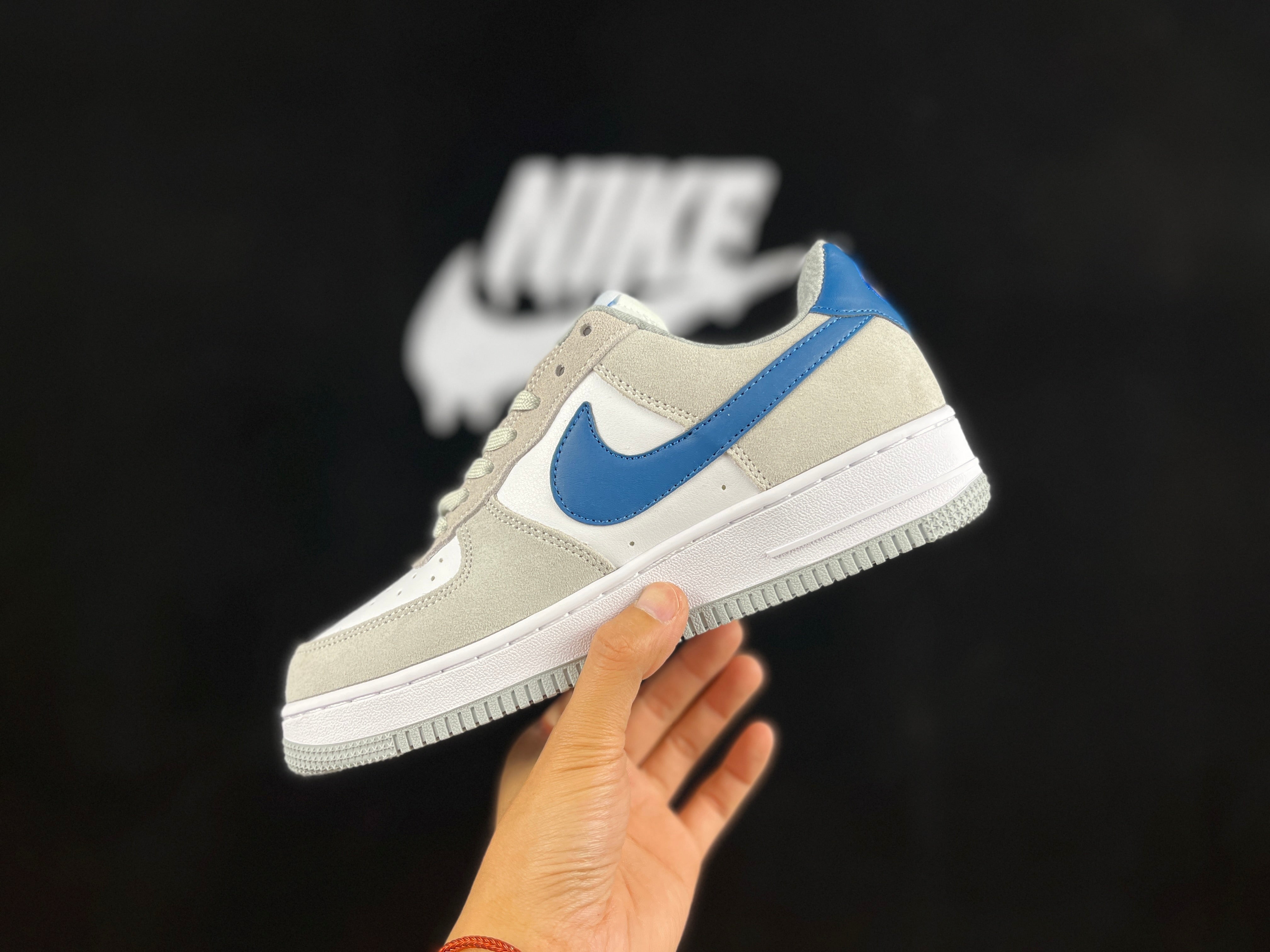 NIKE AIR FORCE 1 Low "Gray/Blue" - Image 3