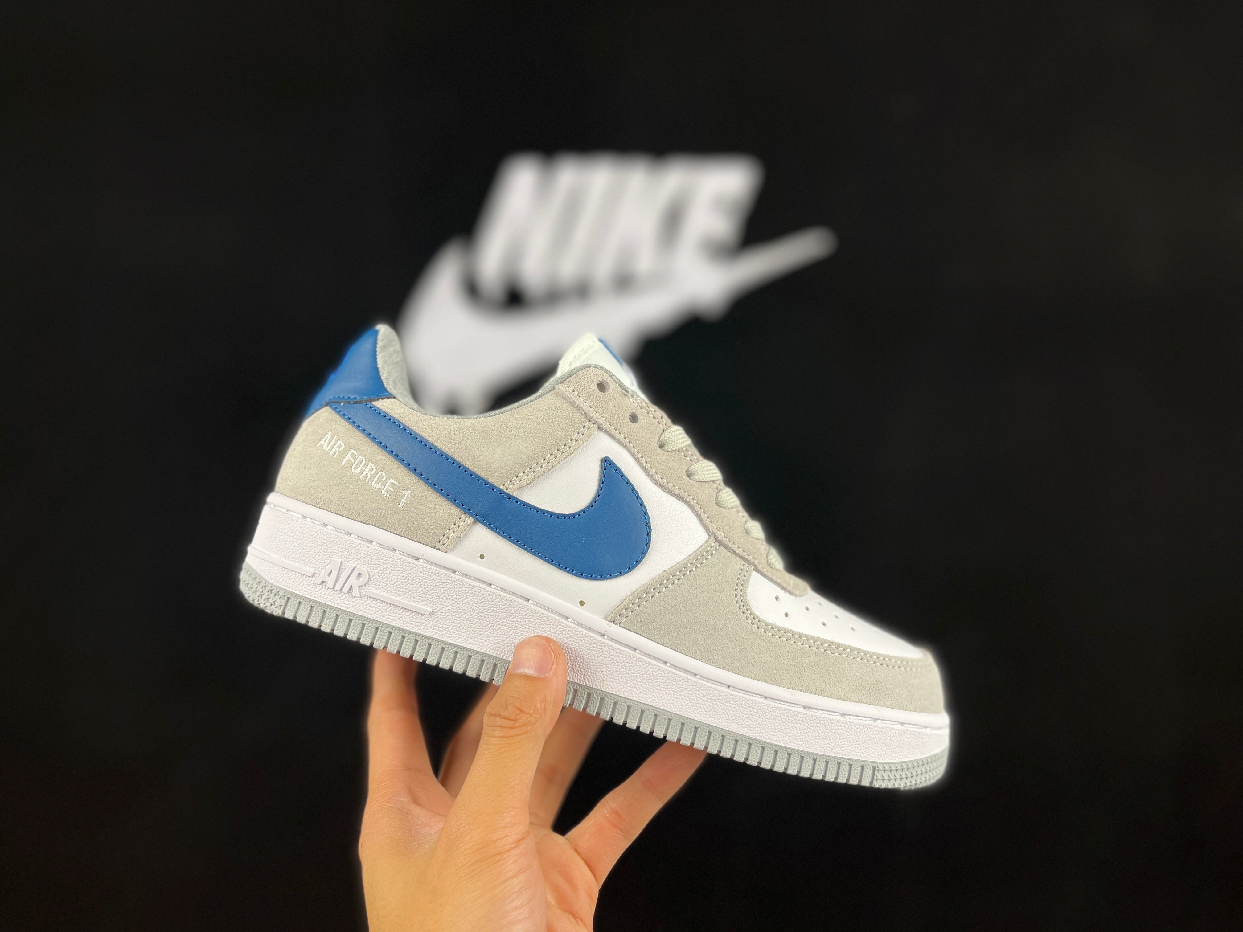 NIKE AIR FORCE 1 Low "Gray/Blue" - Image 2